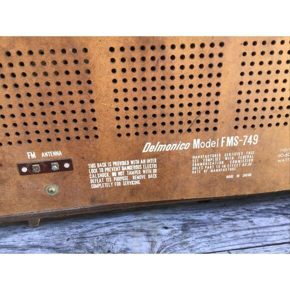 Vintage Delmonico FMS-749 FM/Stereo/Radio/Automatic Frequency Control - Picture 3 of 8